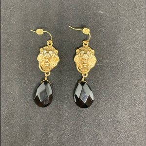 Lion head earrings